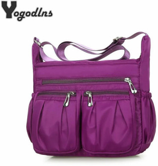 Fashion Women Shoulder Messenger Bag Waterproof Nylon Oxford Lightweight Package Large Capacity Casual Trave Bag Crossbody Bag