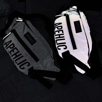 Fashionable Brand Solid Color Personality Reflective Men's Crossbody Bag Chest Bag Sports Waist Bag