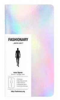 Fashionary Mini Neon Light Mens Sketchbook A6 (Set of 3)