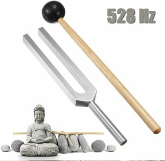 Fashiontuning Vork 528C 528Hz Tuner Met Mallet Set Voor Dna Reparatie Healing Zenuwstelsel Testen Stemvork Gezondheidszorg