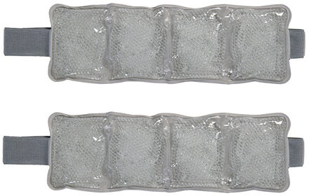 Fashy Gel kussen - 2x - warm/koud - 45 x 15 cm - warmtekussen/koelkussen - hotpack/coldpack