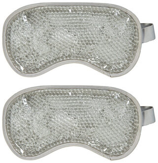 Fashy Gel oogmasker - 2x - wit - 22 x 12 cm - reismaskers - beauty masker