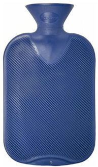 Fashy Kruik - blauw - 2 liter - kunststof - warmwaterkruik - waterkruik - warmtekruik