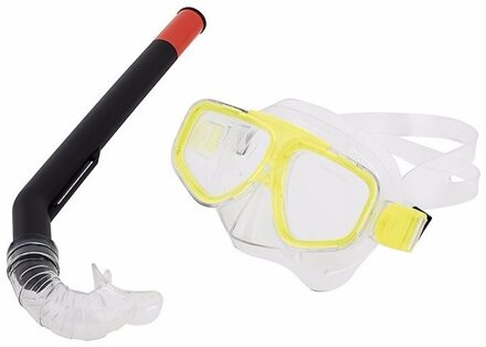 Fashy Snorkel set geel voor junioren - Snorkelsets