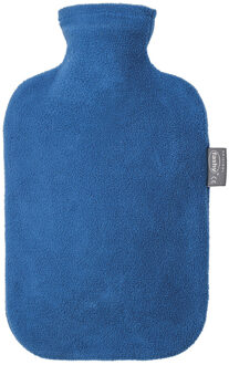 Fashy Warmte kruik met fleece hoes blauw 2 liter - Kruiken