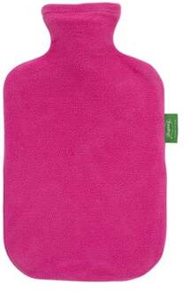 Fashy Warmwaterkruik 2L met fleece hoes in magenta Roze/lichtroze