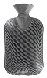 Fashy Warmwaterkruik - grijs - 2 liter - kunststof - heet water - kruiken