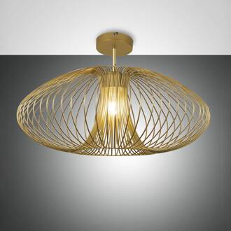 Fassa plafondlamp, goud mat afgewerkt, Ø 60 cm, metaal goud edel mat