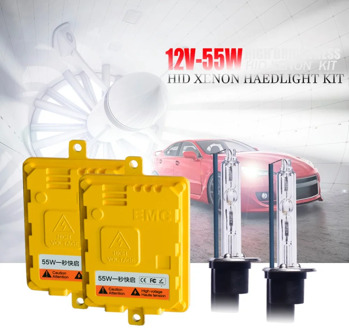 Fast Bright 55W HID Xenon headlight lamp Conversion Kit Quick Start AC Ballasts FOR H1 H3 H4 H7 H11 H9 9005 9006 HB3 HB4 6000K