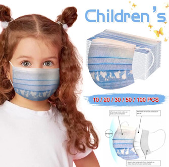 Fast Delivery 10/20/30/50/100pcs Adult Kid Cartoons Disposable Mask 3 Layer Ply Mask Bandage Breathable Masks Scarf masque 2020