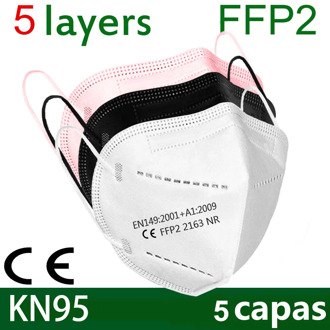 Fast Delivery FFP2 Mask KN95 Dustproof Anti-Fog Strong Protective Health Care Mask 5-Layer Filtration Mouth Muffle Cover Mask