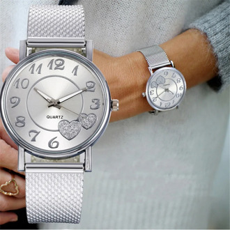 Fast delivery Luxury women watches Romantic Flower Dial Sliver watches Luxury Brand students Ladies watch quartz watches 2020
