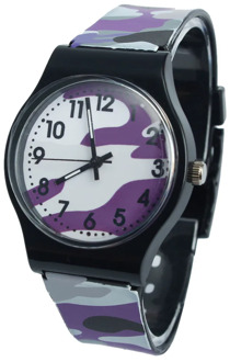 Fast delivery New Silicone Camouflage Children Watch Quartz Wristwatch For Girls Boy Student Watch birthday gifts kids Clock