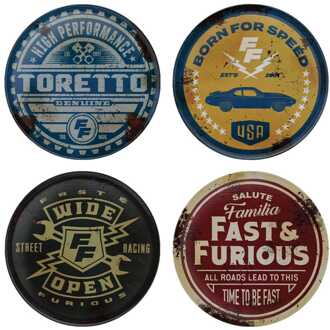 Fast & Furious Coaster 4-Pack Vintage Style