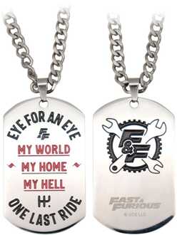 Fast & Furious Dog Tags with ball chain