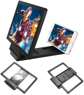 Fast Ship Enlarged Eye Protection Movie Phone Holder Folding Adjustable Angle 3D Phone Screen Magnifier HD Non Slip With Bracket