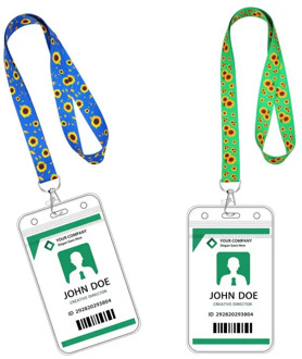 Fast Ship! Quality Transparent Plastic Business Work ID Bus Card Badge Case Holder Cover Neck Lanyard Credit Card Holder HOT