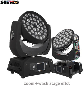 Fast Shipping LED Wash Zoom Moving Head Light 36x18W RGBWA+UV 6IN1 Touch Screen Lyre 36x12W DMX 18 Channels DJ Disco Party Bar