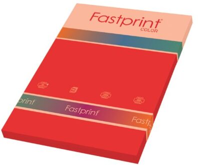 FastPrint Gekleurd Papier A4 120gr FP Felrood 100vel