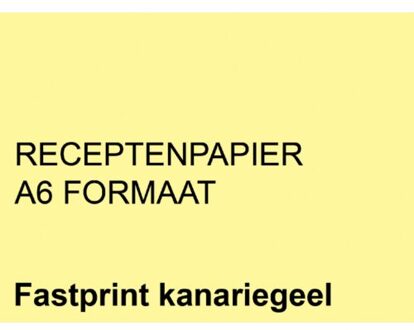 FastPrint Receptpapier A6 Lichtgeel 80g/m² pak à 2000 vel