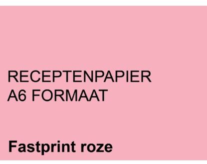 FastPrint Receptpapier Fastprint A6 80gr roze 2000vel