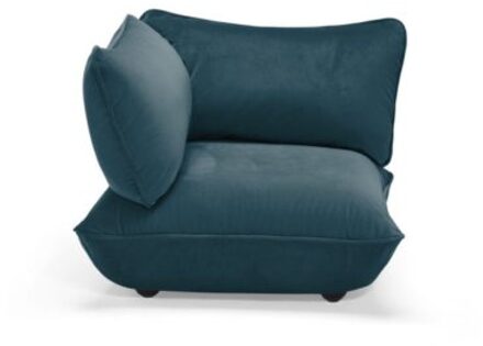 Fatboy sumo corner seat velvet recycled petrol