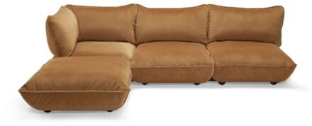 Fatboy sumo corner sofa velvet recycled almond