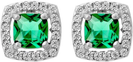 'Faustine' Dames 925 Sterling Zilveren Stud Oorbellen - Zilver ZO-7199/GR