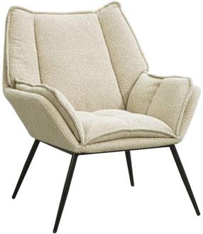 Fauteuil Cato - Stof - Beige - 80x75x87 Cm