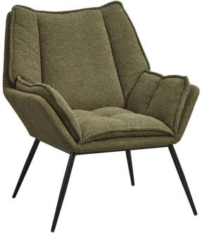 Fauteuil Cato - Stof - Groen - 80x75x87 Cm