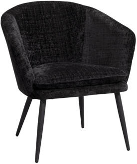 Fauteuil Cloe - - Stof - Zwart - 70.5x66.5x79 Cm