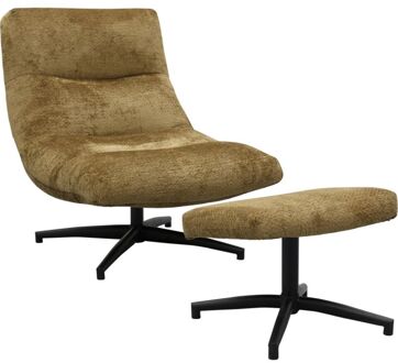 Fauteuil Fons Curry met hocker