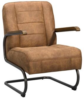 Fauteuil Ivar - Stof - Cognac - Stof/Polyester - Bruin - 81x64x88 Cm