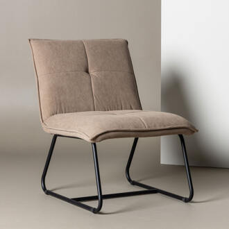 Fauteuil 'Manisha' Rib, kleur Bruin