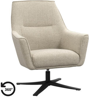 Fauteuil Nilesto - Zand - Stof - Beige - 77x74x90 Cm