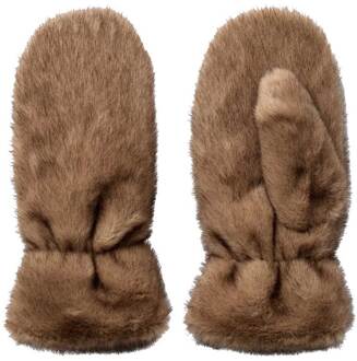 Faux fur wanten Isabel  bruin - One Size,