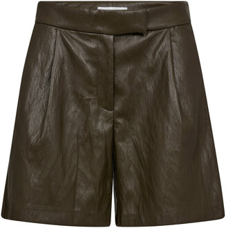 Faux leren short Gitt  donkergroen
