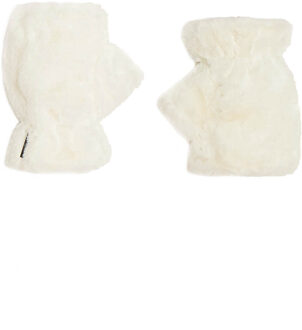 Faux mink vingerloze wanten Ariel  naturel - One Size,