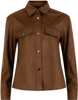 Faux suede blouse Romy  camel - XS,