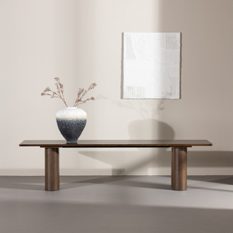 Faya houten eetkamerbank donkerbruin - 180 x 45 cm