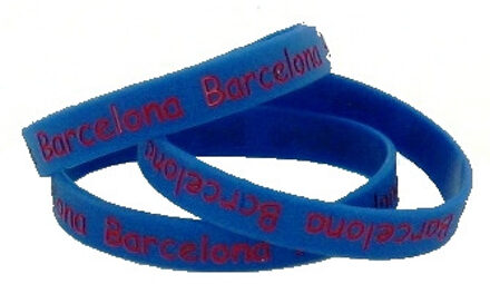 FC Barcelona armbandje rubber blauw