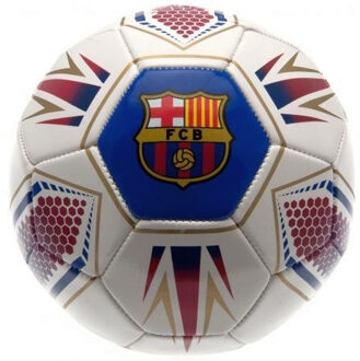 FC Barcelona bal leer groot wit/blauw crest