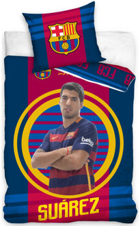 FC Barcelona dekbedovertrek - 1-persoons (140x200 cm + 1 sloop) Multicolor