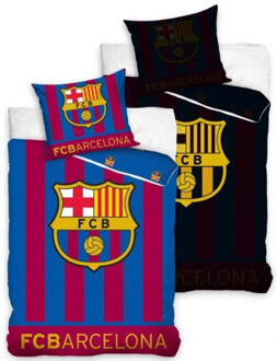 FC Barcelona Dekbedovertrek Tweezijdig 140 X 200 Cm Multikleur