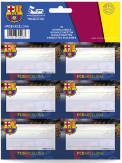 FC Barcelona Etiketten Stadion: 18 Stuks