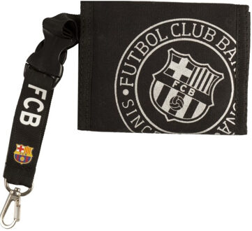 FC Barcelona fc Portemonnee barcelona zwart/zilver.
