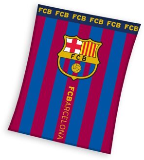 FC Barcelona fleecedeken blauw/rood 110 x 140 cm