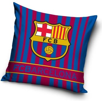 FC Barcelona kussen strepen blauw/rood 40 x 40 cm