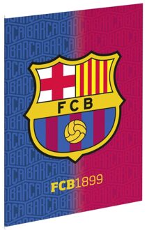 FC Barcelona Schrift Fcb1899 A4 Geruit Multikleur