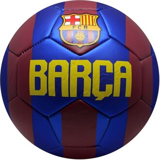 FC Barcelona voetbal Barca kunstleer maat 5 rood/blauw